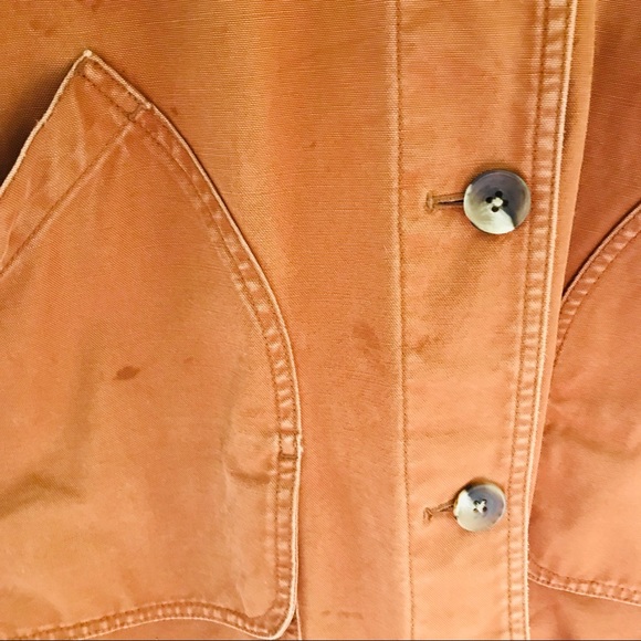 Vintage Lands End Canvas Barn Jacket Chore Coat - Picture 5 of 8